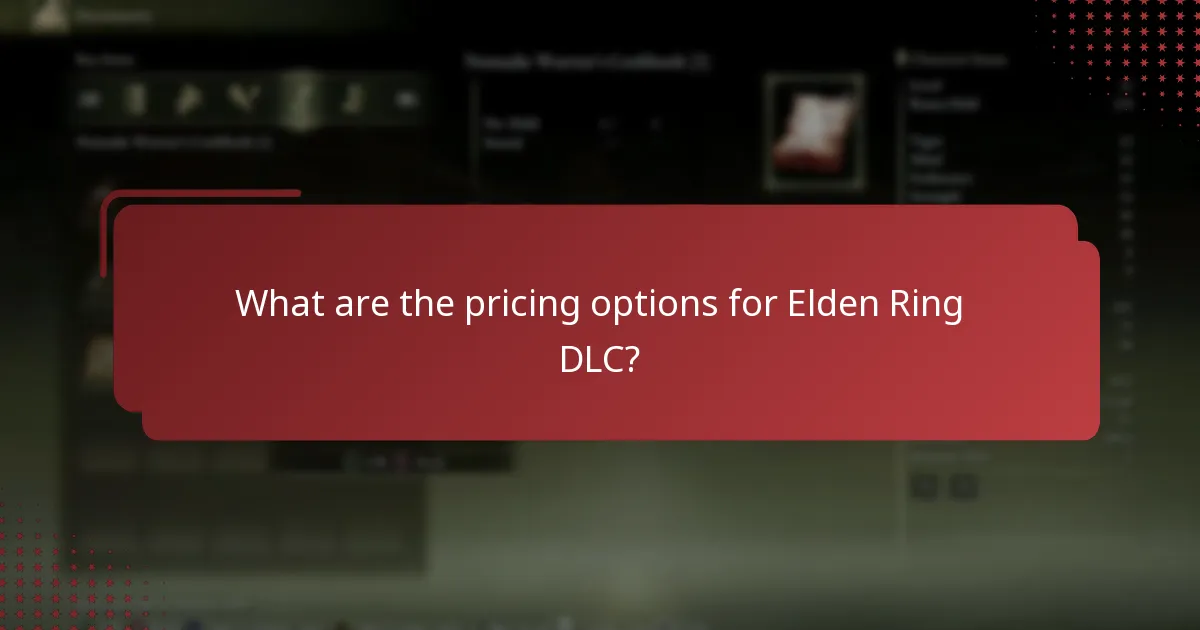 What are the pricing options for Elden Ring DLC?
