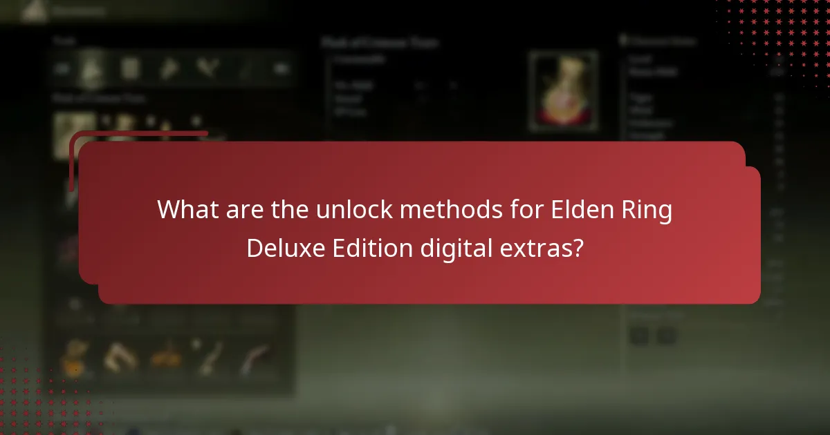 Which platforms support Elden Ring Deluxe Edition digital extras?